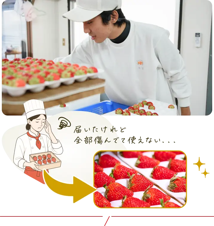 届いたけれど全部傷んでて使えない...