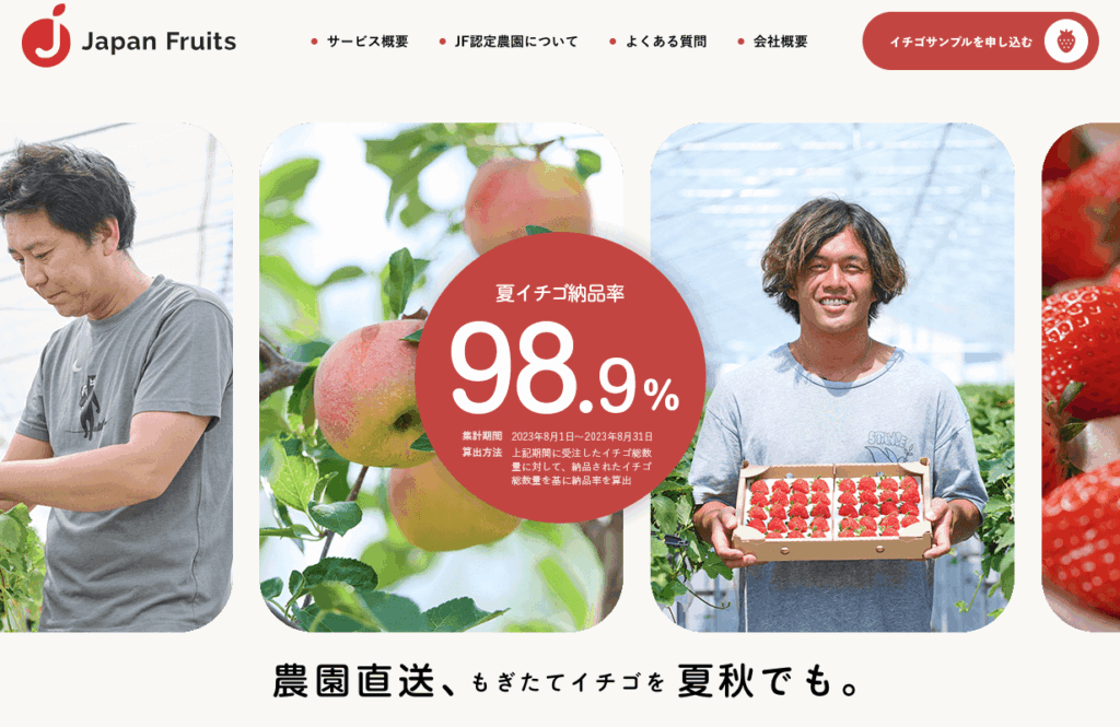 高品質ないちごの安定供給ならJapan Fruitsにおまかせください